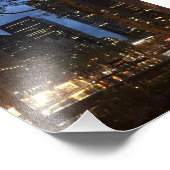 Dawn at Rockefeller Center NYC Architecture Lights フォトプリント (角)