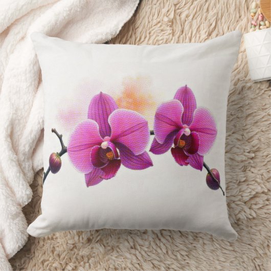 Dawn Bloom Orchid クッション (ブランケット)