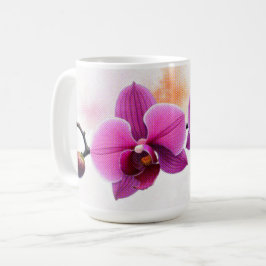Dawn Bloom Orchid コーヒーマグカップ
