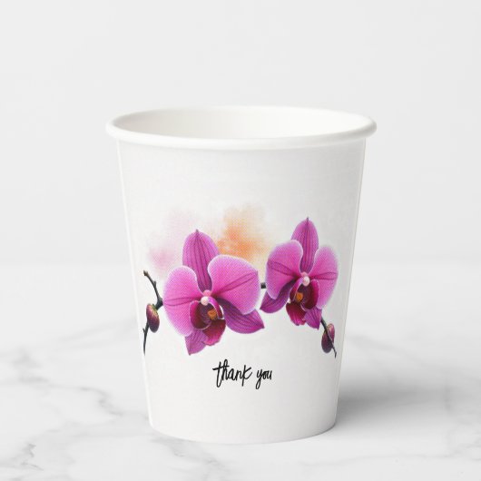 Dawn Bloom Orchid 紙コップ (裏面)