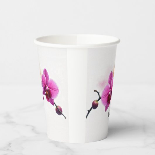 Dawn Bloom Orchid 紙コップ (左)