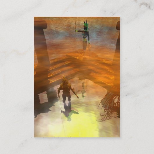 DAWN DARK/Clouds of a Dream Scape, Sci-Fi,テクノ 名刺 (裏面)