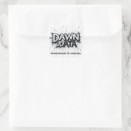 Dawn Data Tシャツ スクエアシール (バッグ)