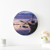 Dawn in Micronesia ラージ壁時計 (ホーム)