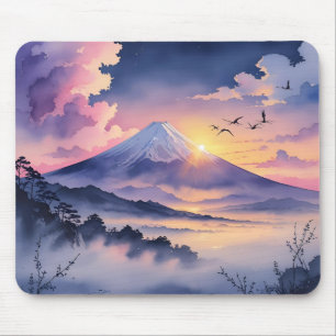 Dawn of Hope at Mount Fuji マウスパッド