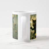 Dawn of revolution funny rebel cat lizard frogs ジャンボコーヒーマグカップ (裏面)