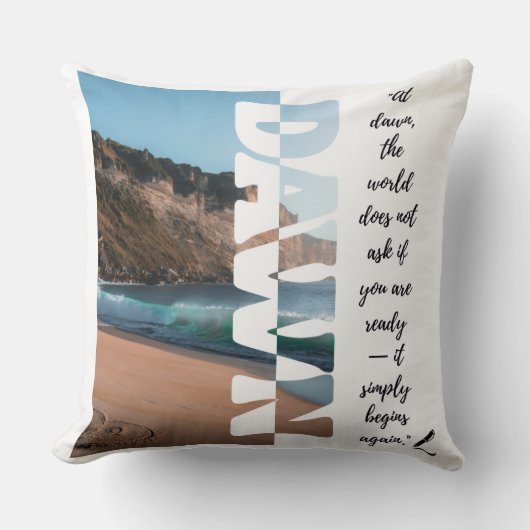 Dawn — Simply Begin Again クッション (正面)