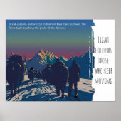 Dawn Yak Caravan Everest Motivational ポスター (正面)