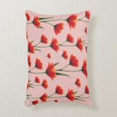 Dawnfire Poppies アクセントクッション (正面(垂直))