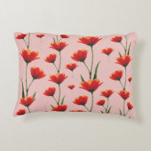 Dawnfire Poppies アクセントクッション (裏面)