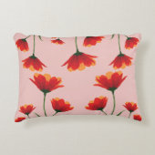 Dawnfire Poppies アクセントクッション (正面)