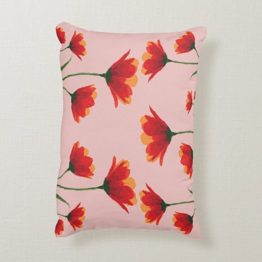 Dawnfire Poppies アクセントクッション (裏面(縦))