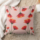 Dawnfire Poppies クッション (ブランケット)