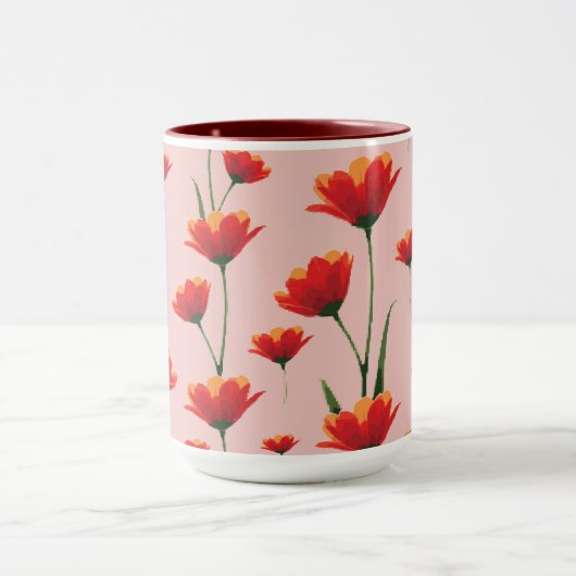 Dawnfire Poppies マグカップ (中央)