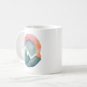 Dawn's Embrace in the Mountains コーヒーマグカップ (正面左)