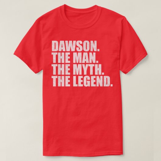 DawsonDawson氏Dawson与え名 Tシャツ (デザイン正面)