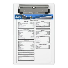 DAX 737クリップボードのチェックリスト ミニクリップボード