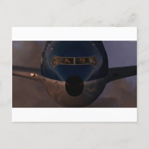 DAX B737の夕べの郵便はがき ポストカード