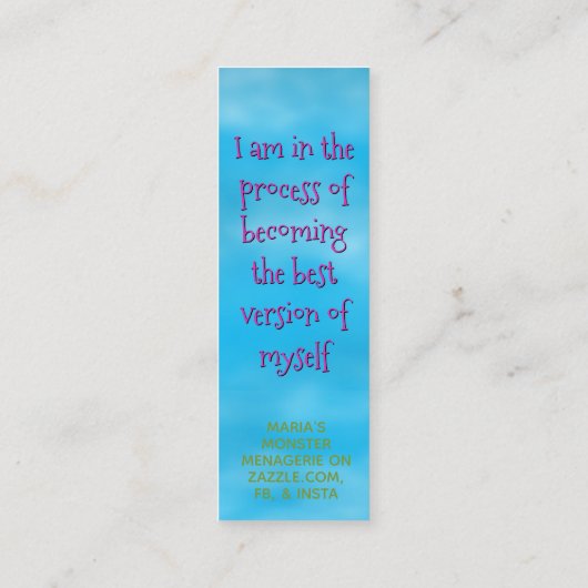 Dax Kindness Cards スキニー名刺 (裏面)