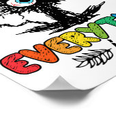 Day おもしろい Strested猫先生学生証 ポスター (角)