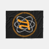 Day 3,14 Number Symbol Math Science Gift  フリースブランケット (正面(横))