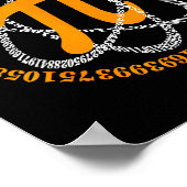 Day 3,14 Number Symbol Math Science Gift ポスター (角)