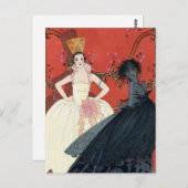 Day and Night in Parisアールデコはがき ポストカード (正面/裏面)