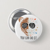 Day Bear信じ You can Do It Cute先生Testn 缶バッジ (正面&裏面)