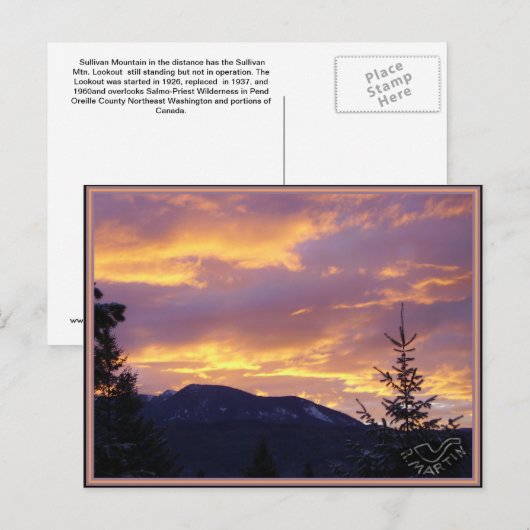 Day Break Sullivan Mountainはがき ポストカード (正面/裏面)