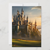 Day Cute Kids Hero Boys Girls Dragon 1st Birthday 招待状 (裏面)