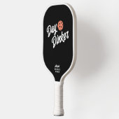 Day Dinkerカスタム文字スクリプト名オン ピックルボールラケット (左)
