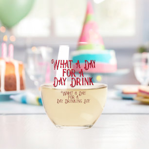 DAY DRINK - FOR HIS! by Jeff Willis Art ステムなしワイングラス
