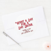 DAY DRINK - FOR HIS! by Jeff Willis Art ラウンドシール (封筒)