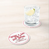 DAY DRINK - FOR HIS! by Jeff Willis Art ラウンドペーパーコースター (インサイチュ)