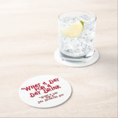 DAY DRINK - FOR HIS! by Jeff Willis Art ラウンドペーパーコースター (インサイチュ)