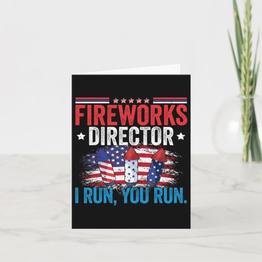 Day Fireworks Director I 走 You走 7月4日 カード (正面)