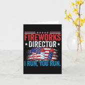 Day Fireworks Director I 走 You走 7月4日 カード (黄色い花)