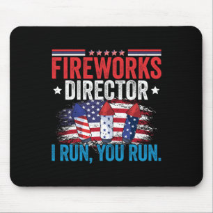 Day Fireworks Director I 走 You走 7月4日 マウスパッド