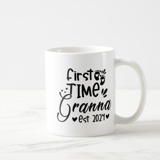 Day First Time Granna Est 2024 コーヒーマグカップ (右)