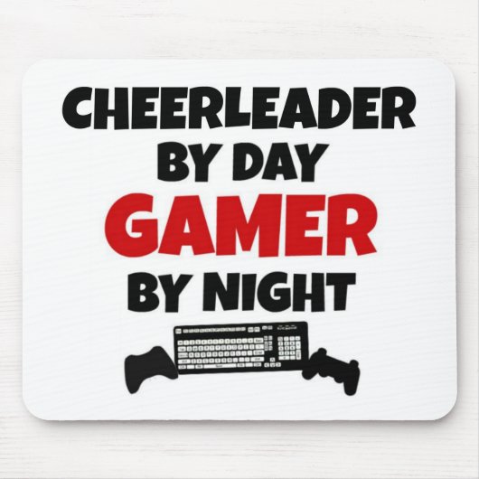 Day Gamer by Nightチアリーダー マウスパッド (正面)