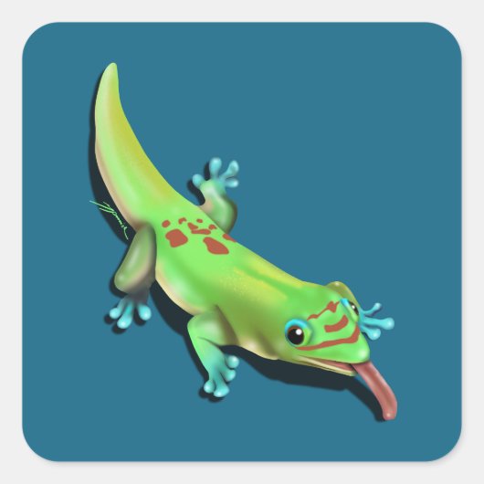 Day Gecko：領土の請求 スクエアシール (正面)