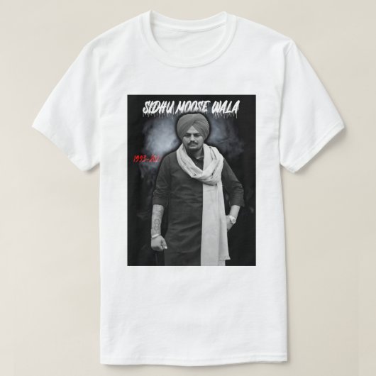 Day Gift Sidhu Punjabi Cinema Moose Wala Funny Fan Tシャツ (デザイン正面)