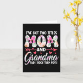 Day I#39; #39;2つのタイトルを持つ得おばあちゃんグランドモテ カード (黄色い花)