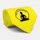 Day in SILENCE – マインドフルネス&オフィス(ブッダ) ネクタイ (ロール)