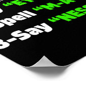 Day Intelligence Test Say M A P Nessパパ ポスター (角)