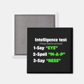 Day Intelligence Test Say M A P Nessパパ マグネット (正面/裏面)