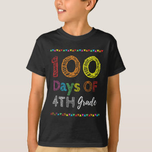 Day Kids Gift 100日の4年生100日のSc Tシャツ
