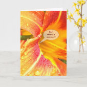 Day Lily Close Crop's You恋しく思バージョン2カード カード (黄色い花)