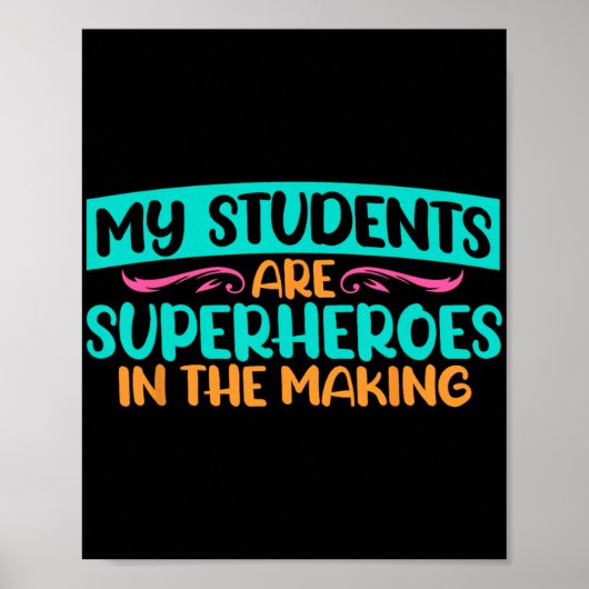 Day My Students Are Superheroes先生・テスト ポスター (正面)