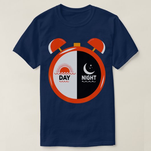 Day Night Funny Daylight Saving Time Gifts  Tシャツ (デザイン正面)
